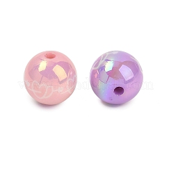 Opaque UV Plating Acrylic Beads&nbsp;PACR-P005-06