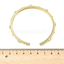 Alloy Rhinestone Cuff Bangles for Women&nbsp;BJEW-U039-01G