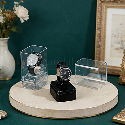 2Pcs 2 Colors Plastic C-Shaped Single Watch Display Cases&nbsp;CON-PH0003-60