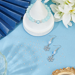 304ステンレススチールスペーサービーズ80個  花  粒状ビーズ  ステンレス鋼色  3x1mm  穴：0.8mm&nbsp;STAS-BBC0008-27D-P