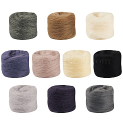 50G 10 Styles Needle Felting Wool Roving&nbsp;DIY-TA0012-77