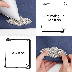 Alloy Glass Rhinestone Cloth Cabochons&nbsp;DIY-WH0265-46S