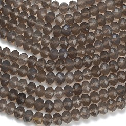 Natural Grey Agate Beads Strands&nbsp;G-Z111-A09