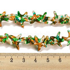Spray Painted Synthetic Turquoise Beads Strands&nbsp;X-G-E617-A01-02