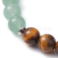 3Pcs 3 Styles Chakra Gemstone Beaded Stretch Bracelets&nbsp;BJEW-JB10204