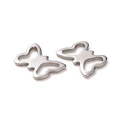 Tarnish Resistant Filigree 304 Stainless Steel Butterfly Charms&nbsp;STAS-N025-07