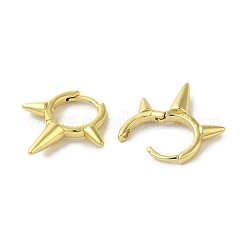 ラックメッキブラスフープピアス  長持ちメッキ  鉛フリー＆カドミウムフリー  18KGP本金メッキ  24x4.5mm&nbsp;EJEW-R162-49G