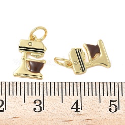Brass Enamel Charms&nbsp;KK-C110-06G-01