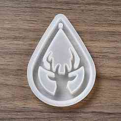 DIY Christmas Reindeer Pendant Silicone Molds&nbsp;DIY-G056-A06