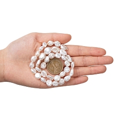 Natural Baroque Pearl Keshi Pearl Beads Strands&nbsp;PEAR-K004-33
