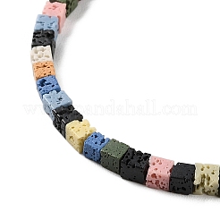 Synthetic Lava Rock Dyed Beads Strands&nbsp;G-H311-02A-05