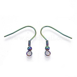 PVD Vacuum Plating 201 Stainless Steel Earring Hooks&nbsp;X-STAS-R102-38