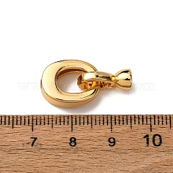 真鍮製マイクロペーブクリアキュービックジルコニアの留め金  ニッケルフリー  オーバル  18KGP本金メッキ  24.5mm&nbsp;KK-Z121-29G