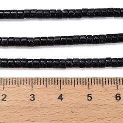 合成ブルーゴールドストーン青金砂石ビーズ連売り  ディスク  ヒシビーズ  3x2.5mm  穴：0.6mm  約148個/連  15.31''（38.9センチメートル）&nbsp;G-P608-A02-01