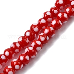 Handmade Lampwork Beads&nbsp;LAMP-D002-6mm-01