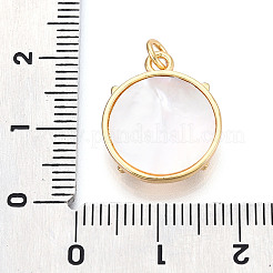 Brass Micro Pave Clear Cubic Zirconia Pendants&nbsp;KK-N268-75G