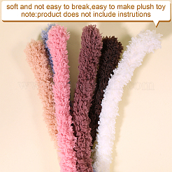 プラスチック製の目と鼻のセットが付いた DIY のぬいぐるみシェニール棒  キッズクラフト素材  ミックスカラー  1000x9mm&nbsp;DIY-WH0170-45