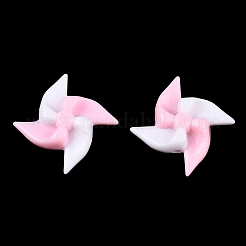 不透明なアクリルビーズ  ファン  ピンク  29.7x29.5x7.8mm  穴：2.5mm  250個/ 500g&nbsp;SACR-P030-C01-01