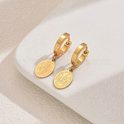 Elegant and Versatile 201 Stainless Steel Hoop Earrings&nbsp;FA2332-2