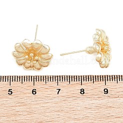 Brass Stud Earrings for Women&nbsp;KK-CBA866A-09G
