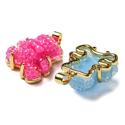 Druzy Resin Pendants&nbsp;RESI-G086-04G