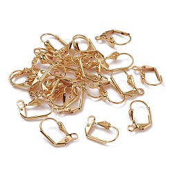 Brass Leverback Earring Findings&nbsp;KK-F824-006G