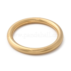 女性用304ステンレススチールプレーンバングル  ゴールドカラー  1/4インチ（0.8cm）  内径：2-1/4インチ（5.85cm）&nbsp;LS-BJEW-S161-10G
