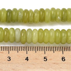 天然台湾ヒスイのビーズ連売り  ディスク  8x3mm  穴：1.4mm  約125個/連  15.28''（38.8センチメートル）&nbsp;G-G329-A07-3x8mm