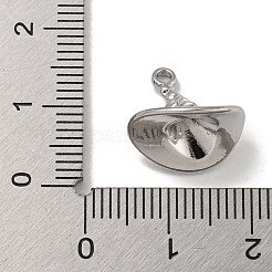 ラックめっき合金ペンダント  鉛フリー＆カドミウムフリー  帽子チャーム  プラチナ  13x14.5x11.5mm  穴：1.5mm&nbsp;PALLOY-F312-64P