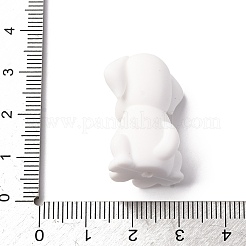シリコンビーズ  犬  ブラック  28x21.5x18mm  穴：2mm&nbsp;X1-SIL-K006-03B