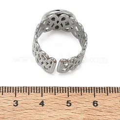 304 Stainless Steel Cuff Ring Components&nbsp;SA-CBA37BC-14C-P