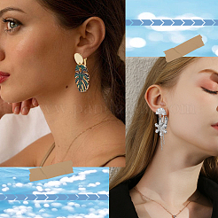 20Pcs 2 Styles 304 Stainless Steel Clip-on Earring Converters Findings&nbsp;STAS-SC0006-83