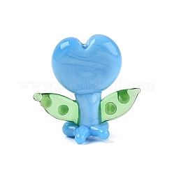 Handmade Lampwork Heart Elfin Figurine Display Decorations&nbsp;LAMP-N034-28D
