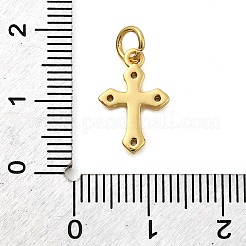 Brass Micro Pave Cubic Zirconia Charms&nbsp;KK-C134-26G