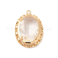 Brass with K9 Glass Pendants&nbsp;KK-B071-11G