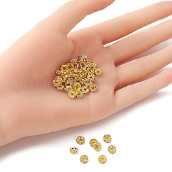 Brass Rhinestone Spacer Beads&nbsp;RB-YW0001-05B-01G