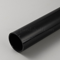 PCVプラスチック中空丸チューブ  ブラック  348x40mm&nbsp;AJEW-WH0473-76B-01