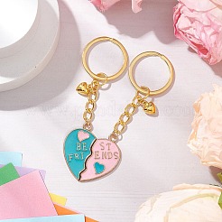 2Pcs Alloy Enamel Charm Keychains&nbsp;KEYC-JKC01091