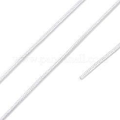 ナイロン中国結びコード  ジュエリー製作やマクラメ工芸用の編み糸  銀  0.6mm  約109.36ヤード（100m）/ロール&nbsp;NWIR-N003-0.6mm-05G-01