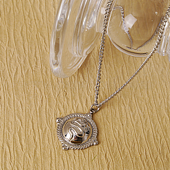 Vintage Gothic Stainless Steel Snake Pendant Necklaces for Unisex&nbsp;VA2867-2