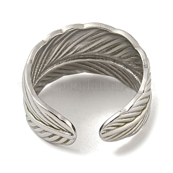 Non-Tarnish 304 Stainless Steel Open Cuff Ring&nbsp;RJEW-C067-15P