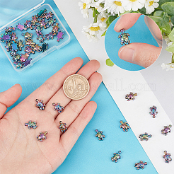 50Pcs Rack Plating Rainbow Color Alloy Beads&nbsp;FIND-SC0003-67