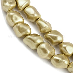 Electroplated Shell Pearl Beads Strands&nbsp;BSHE-H113-05E