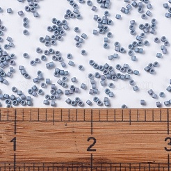 MIYUKIデリカビーズ  シリンダー  日本製シードビーズ  11/0  （db0376)マットメタリックスチールブルー光沢  1.3x1.6mm  穴：0.8mm  約20000個/袋  100 G /袋&nbsp;SEED-J020-DB0376