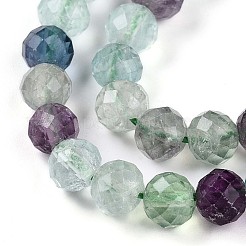 Natural Fluorite Beads Strands&nbsp;G-S345-6mm-31