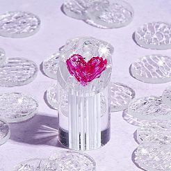 30Pcs Transparent Glass Mosaic Tiles&nbsp;DIY-OC0009-39A