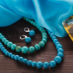 6 Styles Synthetic Turquoise Beads Strands Sets&nbsp;TURQ-GO0001-01