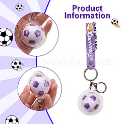 Soccer Keychain Cool Soccer Ball Keychain with Inspirational Quotes Mini Soccer Balls Team Sports Football Keychains for Boys Soccer Party Favors Toys Decorations&nbsp;JX297C