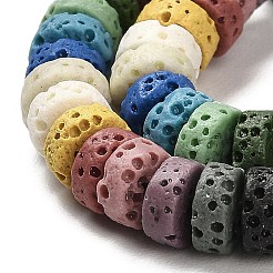 Natural Lava Rock Dyed Beads Strands&nbsp;G-L586-A01-05