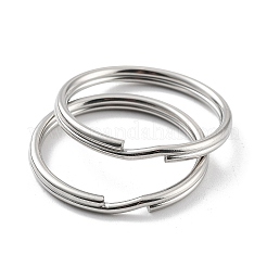 Non-Tarnish 304 Stainless Steel Split Key Rings&nbsp;LS-STAS-Q314-02G-P